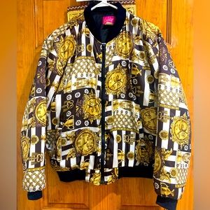 Men Vintage Bumper Jacket by Grand Prix Size L